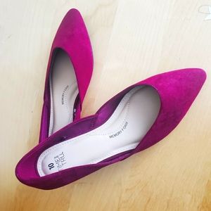 Time and Tru flats suede violet